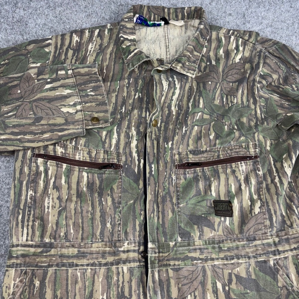 Liberty Coveralls Mens XL Regular Realtree Camo Hunting Work Jumpsuit USA Made 8